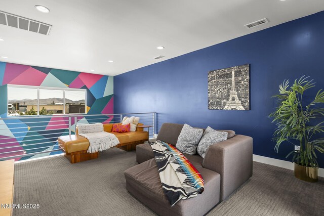 1402 Tonopah St, Reno, NV 89509 - carpeted living area with recessed lighting and baseboards