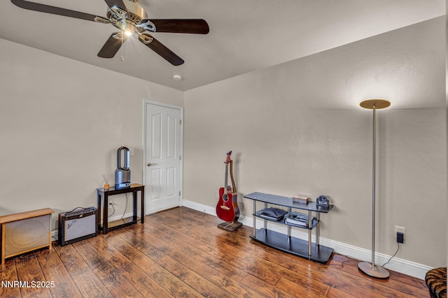 150 Brandon Ranch Ct, Reno, NV 89510 - miscellaneous room with ceiling fan and wood finished floors