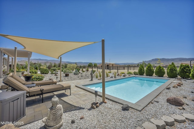 150 Brandon Ranch Ct, Reno, NV 89510 - view of pool with a mountain view and a patio
