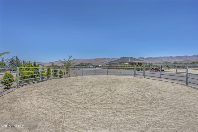 150 Brandon Ranch Ct, Reno, NV 89510 - view of yard with an enclosed horse arena and a mountain view