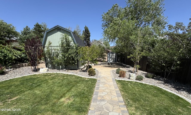 6559 Fall River Cir, Reno, NV 89523 - view of yard featuring a shed
