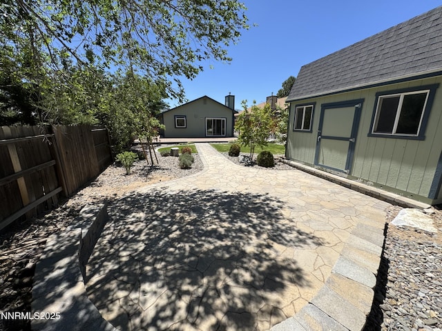 6559 Fall River Cir, Reno, NV 89523 - view of patio featuring an outdoor structure
