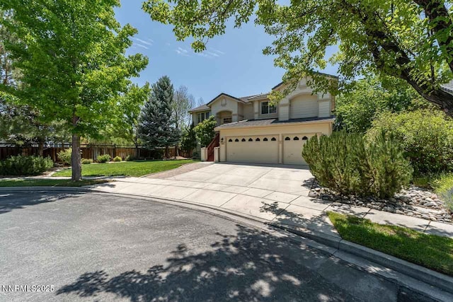 7436 Baysheen Ct, Sparks, NV 89436 - view of front of house with driveway and an attached garage