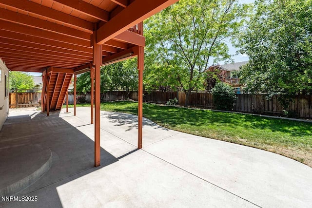 7436 Baysheen Ct, Sparks, NV 89436 - fenced backyard with a patio area and stairway
