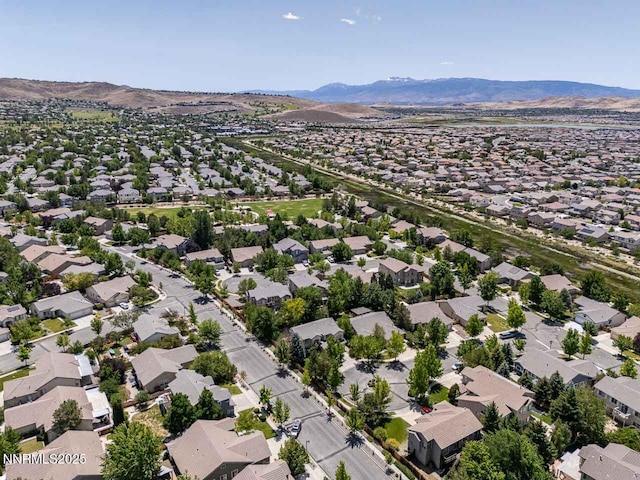 7436 Baysheen Ct, Sparks, NV 89436 - aerial perspective of suburban area featuring mountains