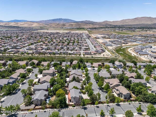 7436 Baysheen Ct, Sparks, NV 89436 - aerial view of residential area featuring mountains
