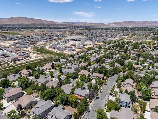 7436 Baysheen Ct, Sparks, NV 89436 - aerial view of property and surrounding area with a mountainous background and nearby suburban area