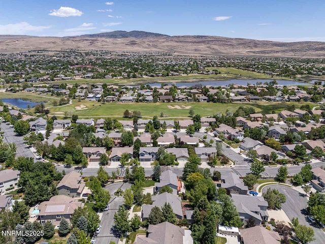 7436 Baysheen Ct, Sparks, NV 89436 - aerial view of residential area with a water and mountain view and a golf course