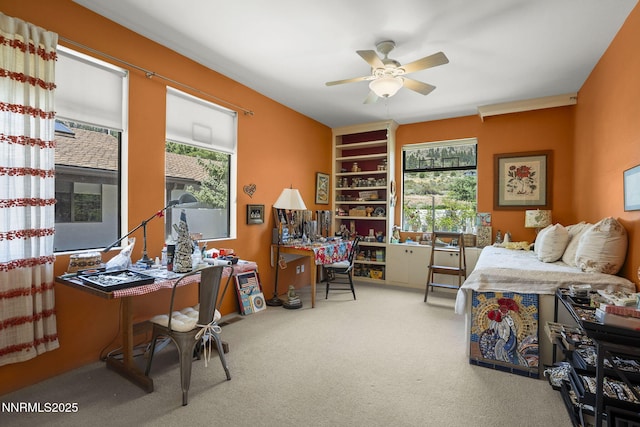 2548 Jacks Valley Rd, Genoa, NV 89411 - home office featuring carpet flooring and ceiling fan