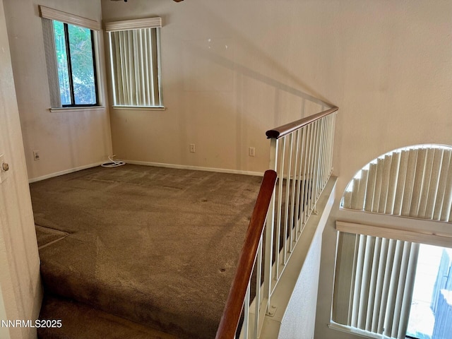 4066 Snowshoe Ln, Reno, NV 89502 - stairway with carpet floors and ceiling fan