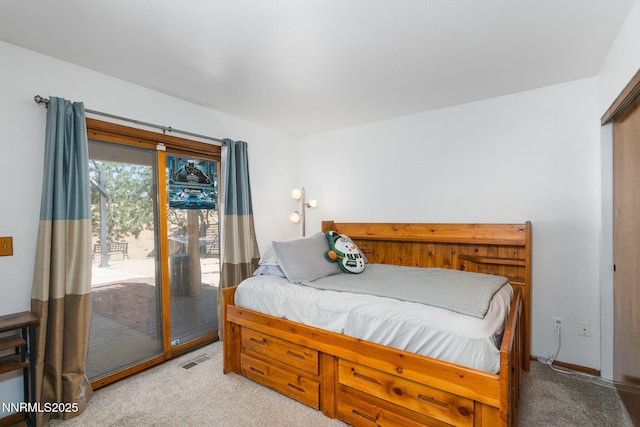 3597 Skyline View Dr, Reno, NV 89509 - bedroom with carpet and access to outside