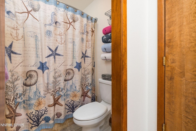 3597 Skyline View Dr, Reno, NV 89509 - bathroom with tile patterned floors and a shower with curtain
