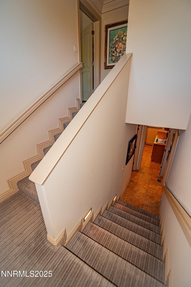 15045 Heathcliff Dr, Reno, NV 89511 - stairs with tile patterned floors