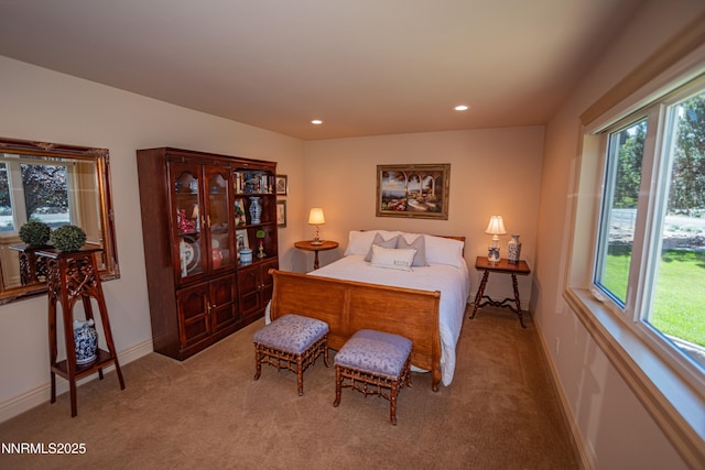 15045 Heathcliff Dr, Reno, NV 89511 - bedroom featuring light colored carpet, multiple windows, and recessed lighting