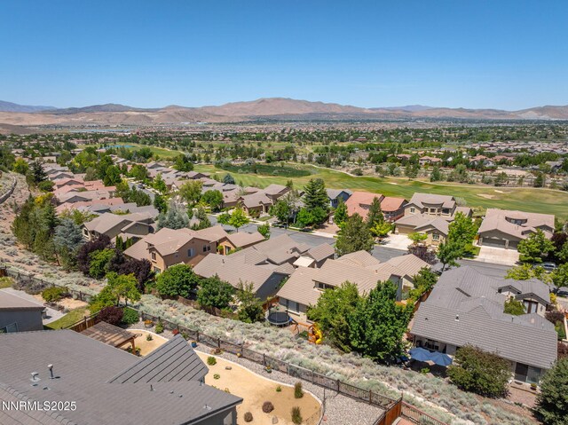 3226 Banestone Rd, Sparks, NV 89436 - aerial view of residential area featuring a mountain backdrop and a golf club