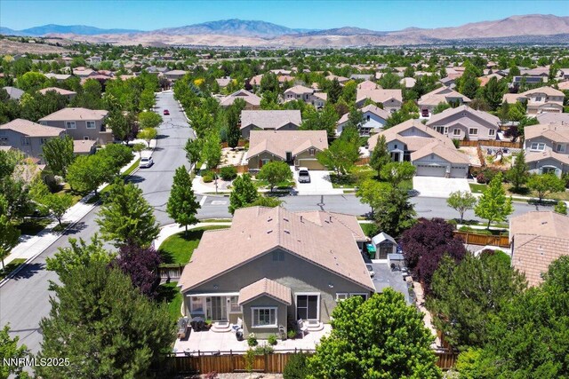 6648 Equation Dr, Sparks, NV 89436 - aerial view of residential area with a mountain backdrop