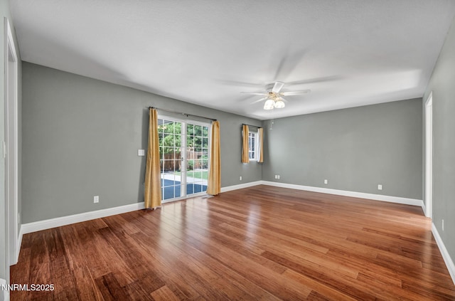 2159 Shadow Brook Ct, Carson City, NV 89703 - empty room featuring ceiling fan and wood finished floors
