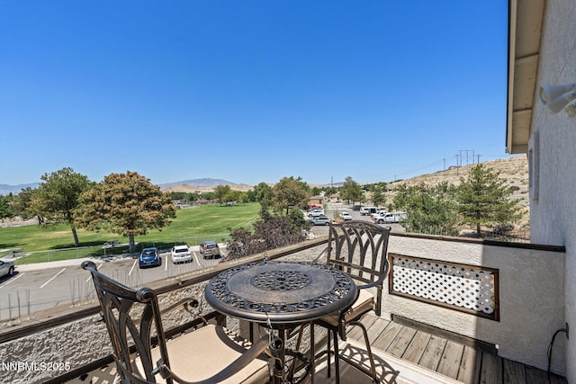 3555 Vista Blvd, Sparks, NV 89436 - balcony featuring a mountain view and outdoor dining area