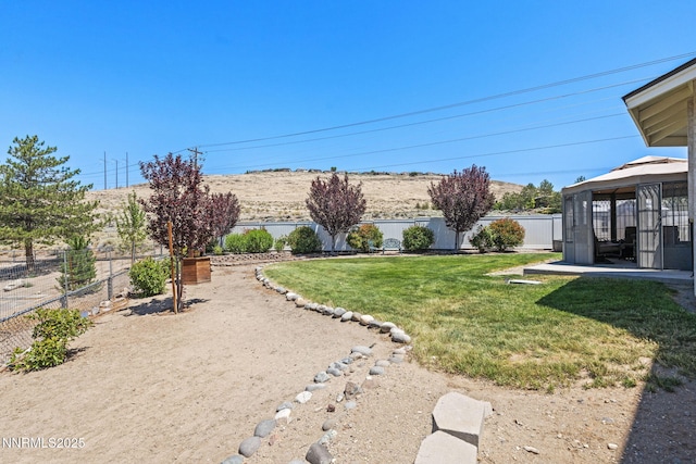 3555 Vista Blvd, Sparks, NV 89436 - fenced backyard featuring a gazebo