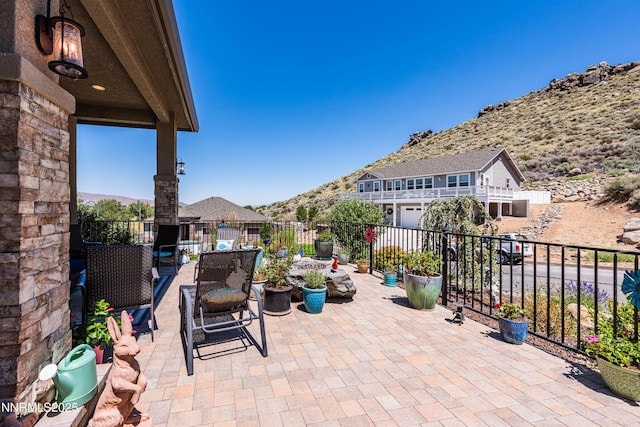 2092 Canterbury Ln, Carson City, NV 89703 - view of patio with a mountain view