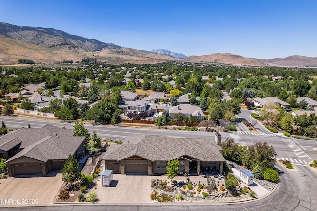 2092 Canterbury Ln, Carson City, NV 89703 - aerial perspective of suburban area featuring mountains