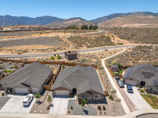 6496 Arc Dome Dr, Carson City, NV 89701 - view from above of property featuring mountains