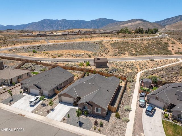 6496 Arc Dome Dr, Carson City, NV 89701 - aerial view of residential area featuring a mountainous background