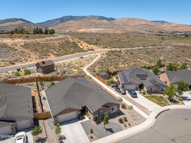 6496 Arc Dome Dr, Carson City, NV 89701 - view from above of property featuring mountains