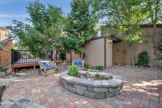 6437 Meadow Valley Ln, Reno, NV 89519 - view of patio / terrace featuring a wooden deck