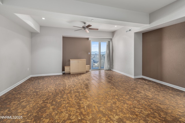 200 W 2nd St Apt 1501, Reno, NV 89501 - unfurnished room featuring a ceiling fan and recessed lighting