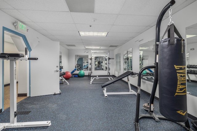 200 W 2nd St Apt 1501, Reno, NV 89501 - gym with a drop ceiling