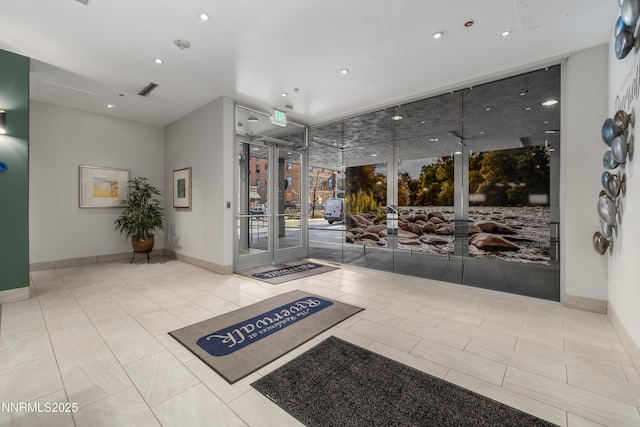 200 W 2nd St Apt 1501, Reno, NV 89501 - common area with a wall of windows and recessed lighting