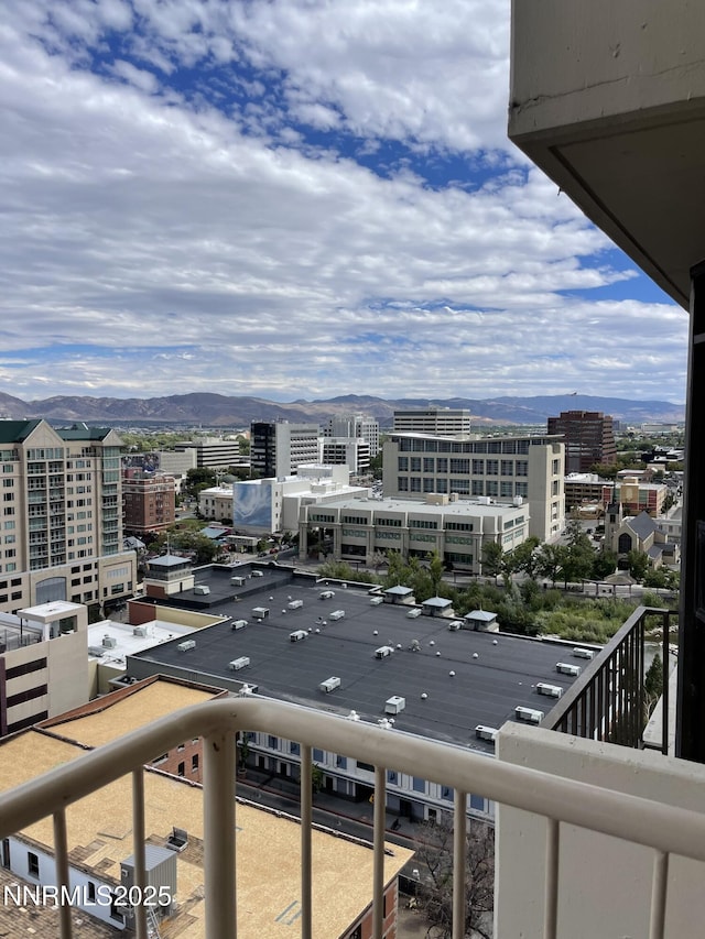 200 W 2nd St Apt 1501, Reno, NV 89501 - balcony with a mountain view and a city view