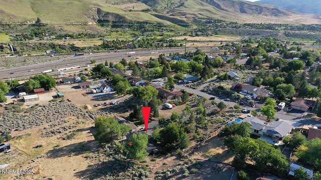 80 Bobcat Dr, Reno, NV 89523 - aerial view of property and surrounding area featuring mountains and a main thoroughfare