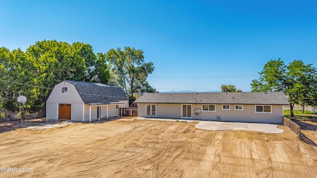1314 Johnson Ln, Minden, NV 89423 - view of front of home featuring an outdoor structure and a patio area