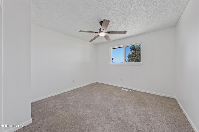1314 Johnson Ln, Minden, NV 89423 - carpeted empty room featuring a ceiling fan and a textured ceiling