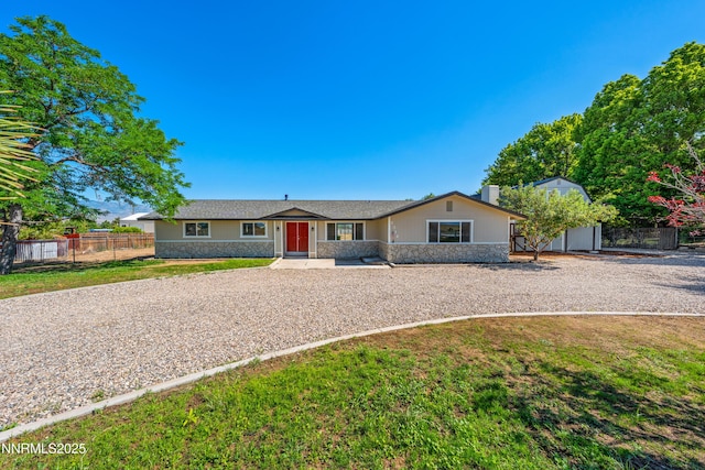 1314 Johnson Ln, Minden, NV 89423 - single story home featuring stone siding