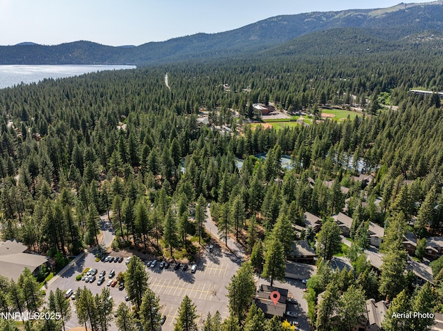 989 Tahoe Blvd Unit 71, Incline Village, NV 89451 - aerial view of property and surrounding area featuring a forest and mountains