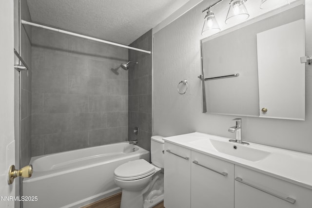 989 Tahoe Blvd Unit 71, Incline Village, NV 89451 - full bath featuring a textured ceiling, vanity, shower / bathtub combination, and wood finished floors