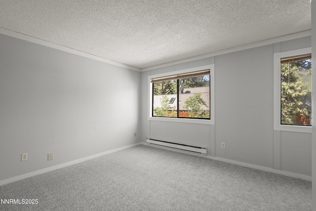 989 Tahoe Blvd Unit 71, Incline Village, NV 89451 - unfurnished room featuring baseboard heating, carpet, a textured ceiling, and healthy amount of natural light