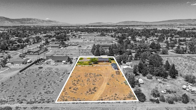 1513 S Riverview Dr, Gardnerville, NV 89460 - view of property location featuring mountains and property parcel outlined