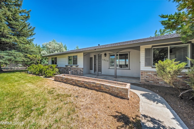 1513 S Riverview Dr, Gardnerville, NV 89460 - view of front of home featuring a porch