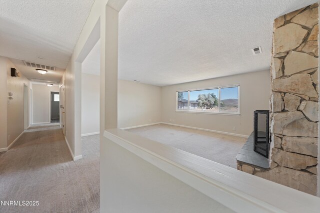 1513 S Riverview Dr, Gardnerville, NV 89460 - hall featuring carpet floors and a textured ceiling