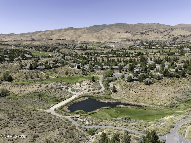 7680 Stone Bluff Way, Reno, NV 89523 - aerial view of property and surrounding area featuring a mountain backdrop
