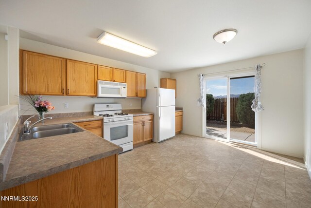 8733 Sunset Breeze Dr, Reno, NV 89506 - kitchen with white appliances and a sink