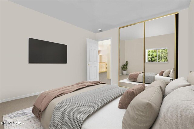 917 Jennifer St, Incline Village, NV 89451 - carpeted bedroom featuring a closet and baseboards