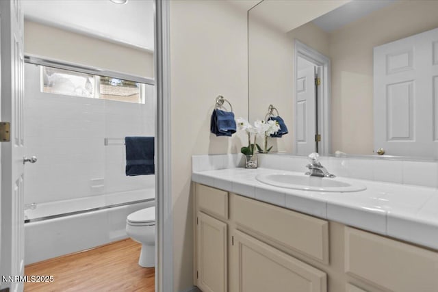 917 Jennifer St, Incline Village, NV 89451 - bathroom with vanity, shower / tub combination, and wood finished floors