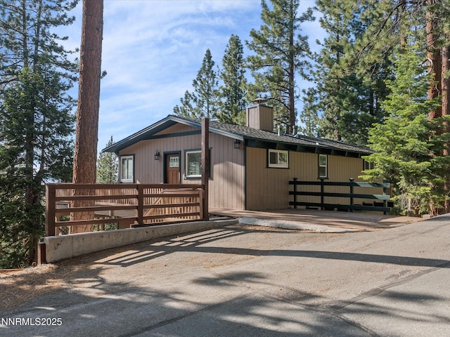 699 Lakeview Dr, Zephyr Cove, NV 89448 - view of front of property featuring a chimney