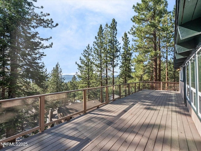 699 Lakeview Dr, Zephyr Cove, NV 89448 - view of wooden terrace
