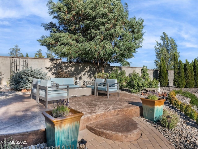 1486 Lambrays Ct, Sparks, NV 89436 - fenced backyard with an outdoor living space and a patio area